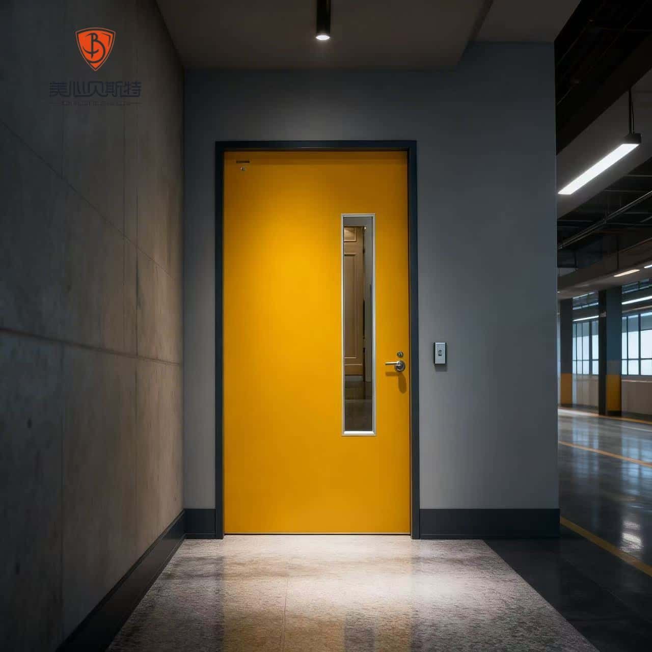 Modern Fire Rated Steel Door with Finished Surface for Exterior Use and Apartment Entry Fire Prevention