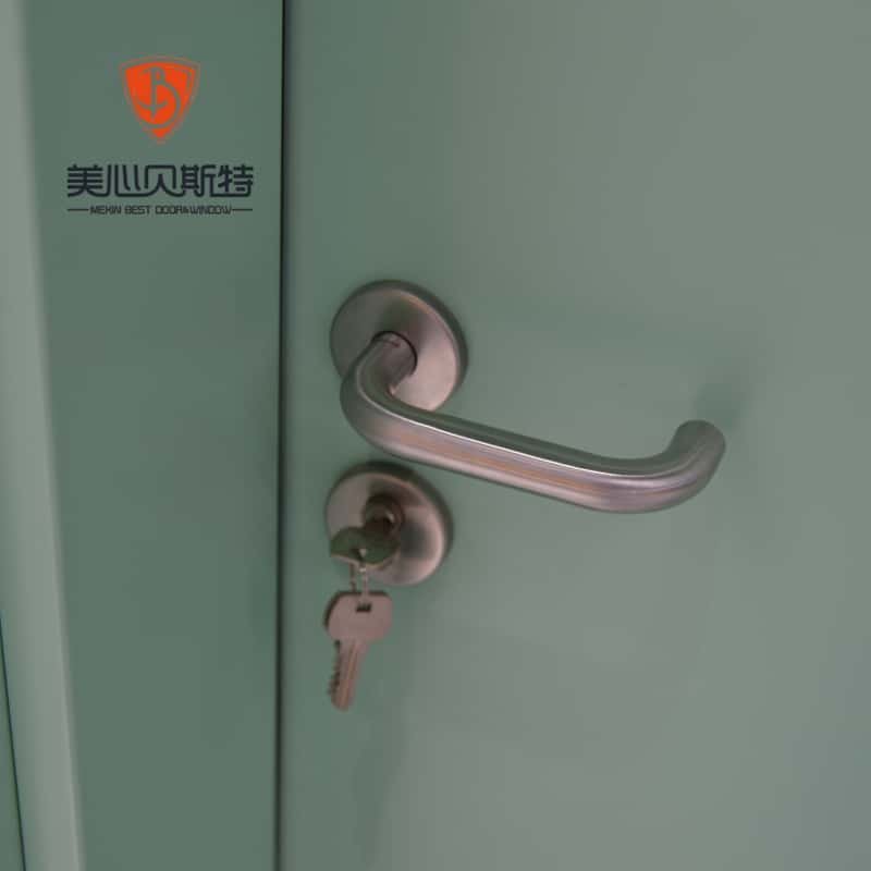 Modern Style Fireproof Steel Security Door for Apartments Swing Open Fire Prevention Feature Finished Surface - Image 2