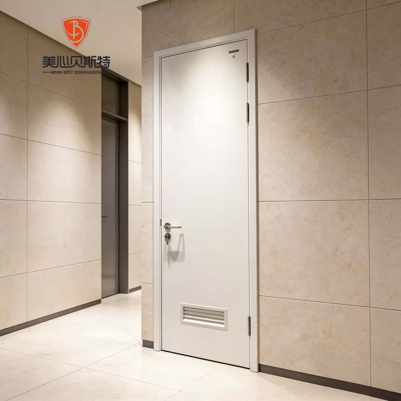 Certified Modern Steel Fire Double Door with Stable Structure Finished Surface for Warehouse & Apartment Use - Image 2