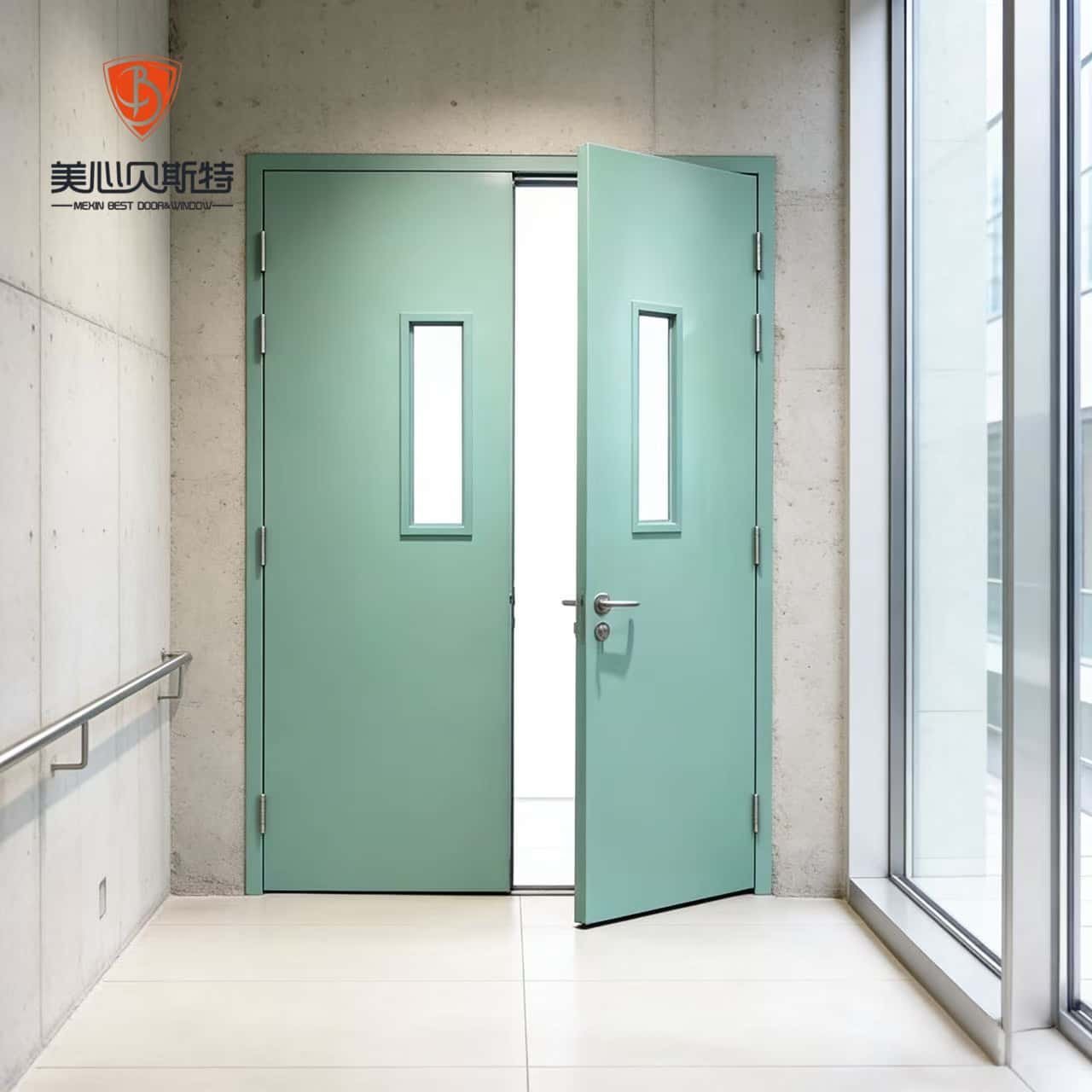 Factory Price High Quality Fire Rated Slab Doors Steel Soundproof Door with Smart Lock - Image 2