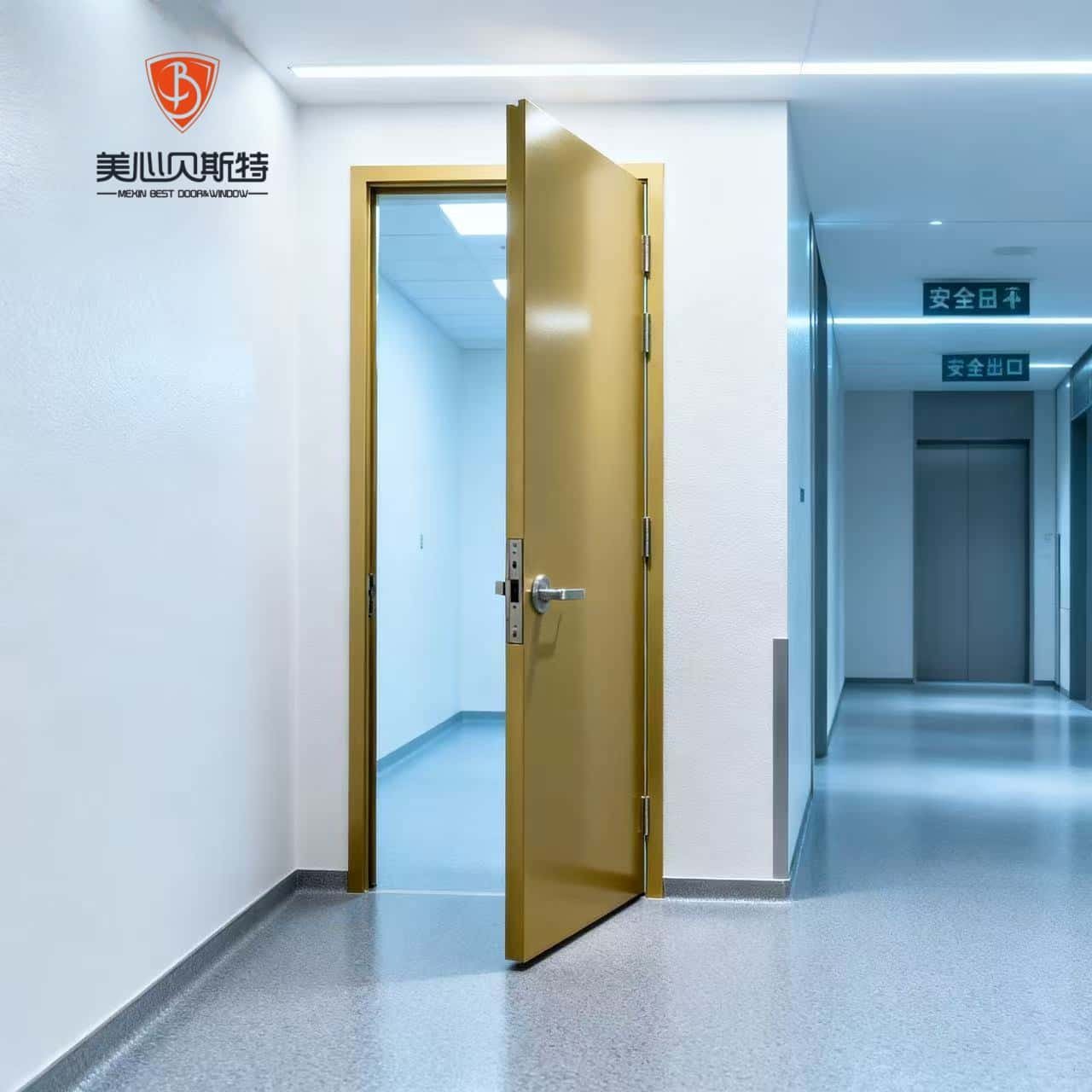 Fireproof Steel Sliding Door Interior Finished Modern Design Manual Commercial Use Supermarket Workshop Apartment - Image 2