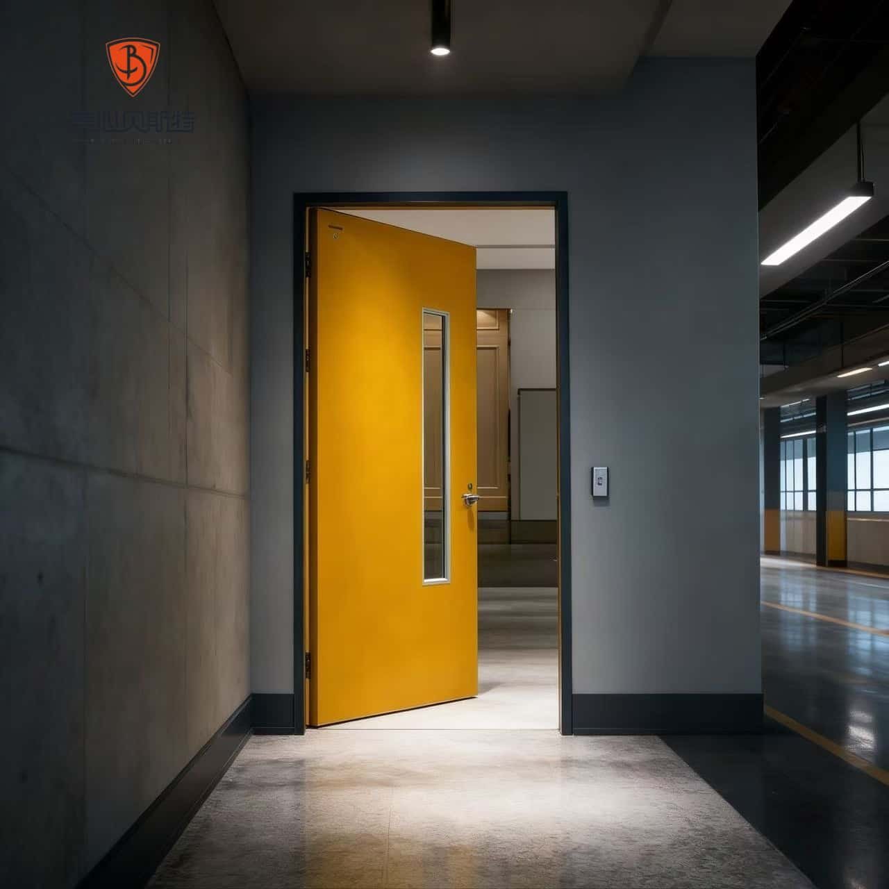Modern Fire Rated Steel Door with Finished Surface for Exterior Use and Apartment Entry Fire Prevention - Image 2