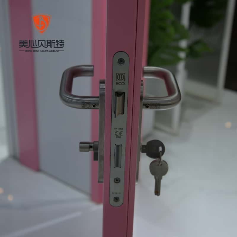 Standard Metal Insert Solid Wood Interior Doors with Frames Hotel Doors Room Flats Fireproof Internal Walnut Doors Sample - Image 2