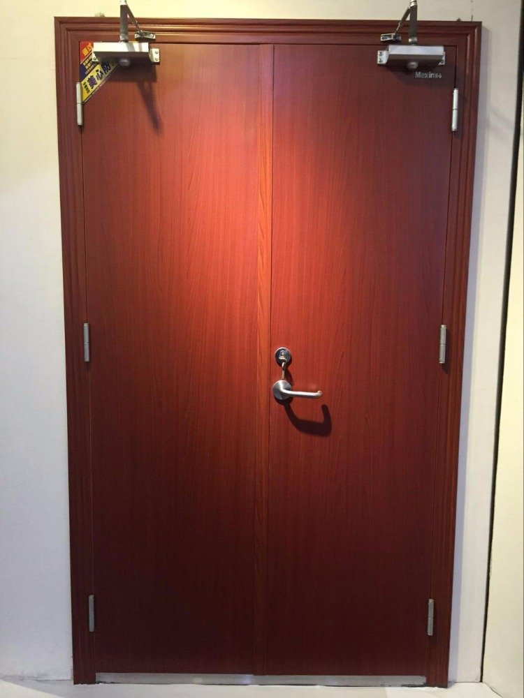 Modern Design Solid Wood Fire-resistant Wooden Doors, Suitable for Office Buildings, Commercial and Other Fire-resistant Areas - Image 2