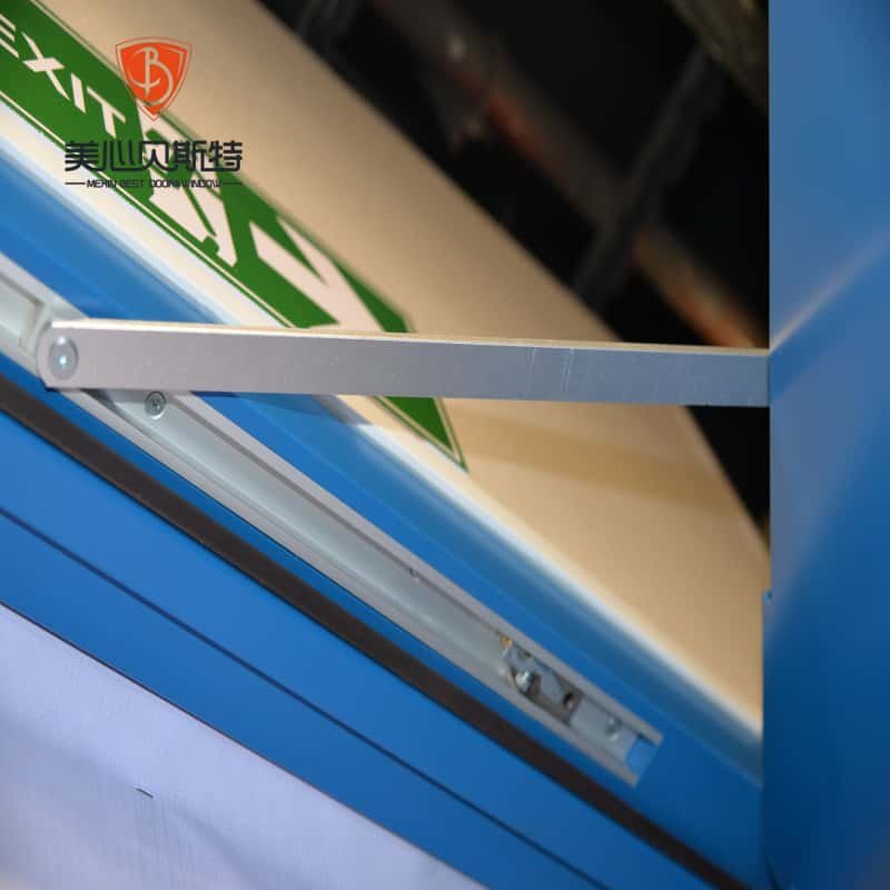 Modern Fireproof Steel Door with Finished Side Opening for Exterior Use in Supermarkets Hospitals for Commercial - Image 2