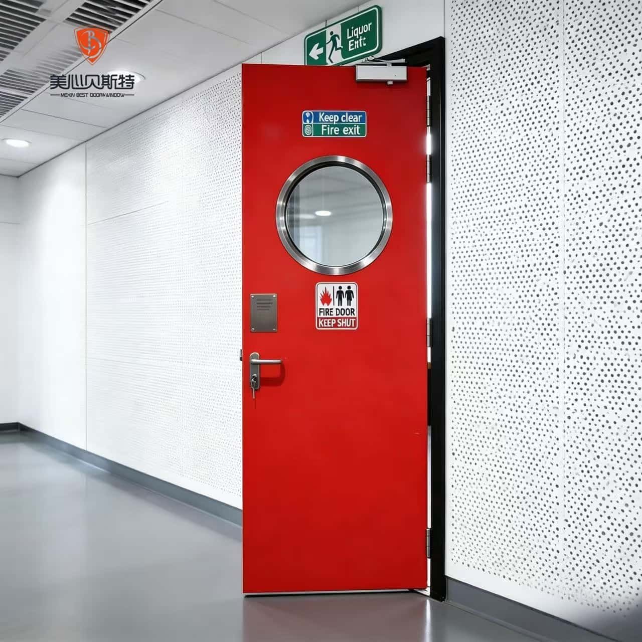 Steel Fireproof Interior Door Waterproof Anti-Theft Security Door for Hospital Living Room Apartment - Image 2