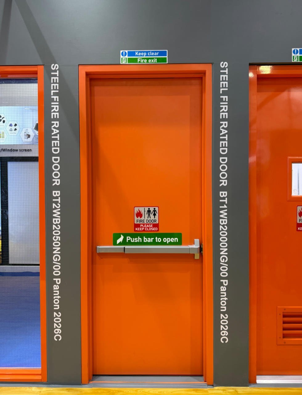 Factory Sale UL Fire Rated Door European Standard 3 Hour Fire Resistance Steel Door for Commercial Building Use - Image 2