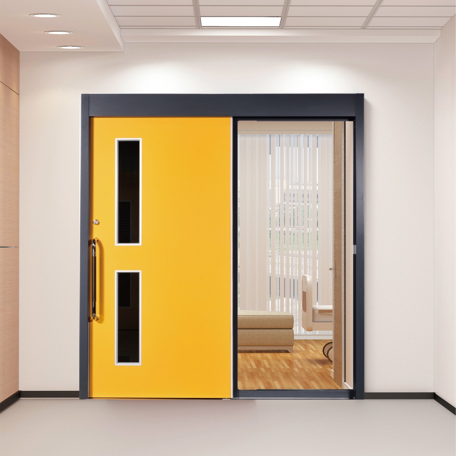 Heavy Duty Fireproof Steel Sliding Door with UL Listing for Commercial Complexes - Image 2