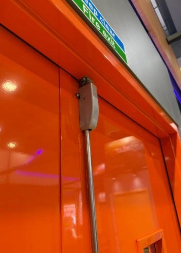 Double-open Steel Fire Escape Door, 20-180 Min Fire-Rated Emergency Door for Commercial Building - Image 2
