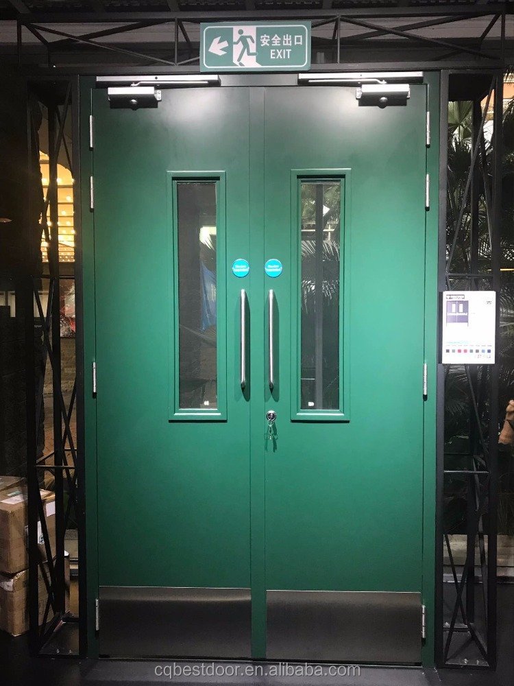 Double Fire Door with Glass Vision Panel - Image 2