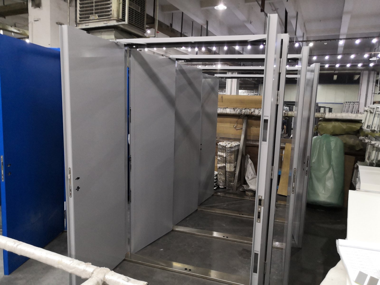 BS Standard 60mind Fire Rated Powder Coating Galvanized Steel Door - Image 2