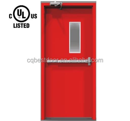 Certification Fire Red Safety Steel Door Contemporary Design Architectural Export Fire Safety Door. - Image 2