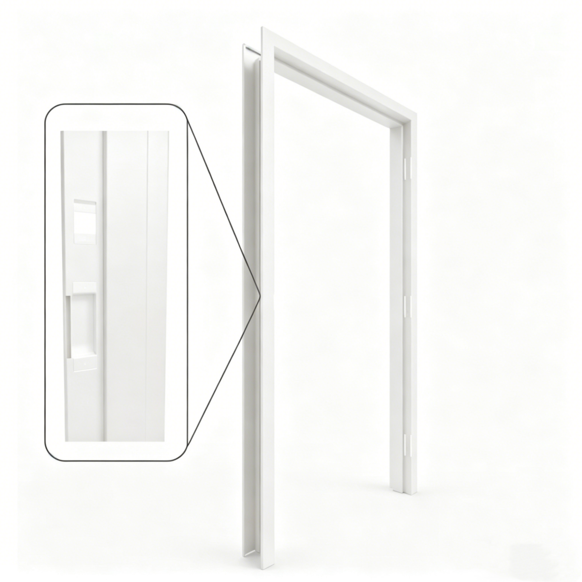 WH Certified Listed Modern Steel Fire Rated Door Frame Minimalist Design Interior Use Side Opening 20-180 Minute Fire Screw - Image 2