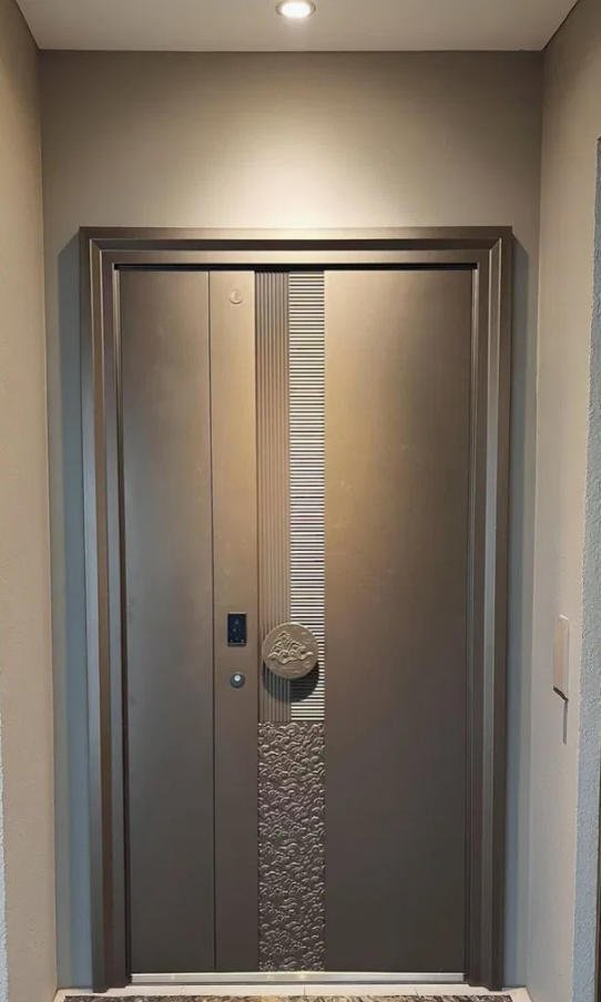Luxury Standard Modern Waterproof Aluminum Alloy Entry Door Anti-Theft Exterior Design for Residence & Villa Garden - Image 2