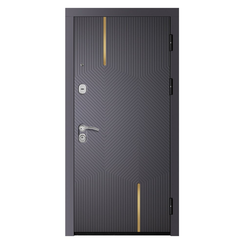 High Quality Steel Security Door | Exterior Main Entrance Metal Safety Door with Anti-Theft Function - Image 2