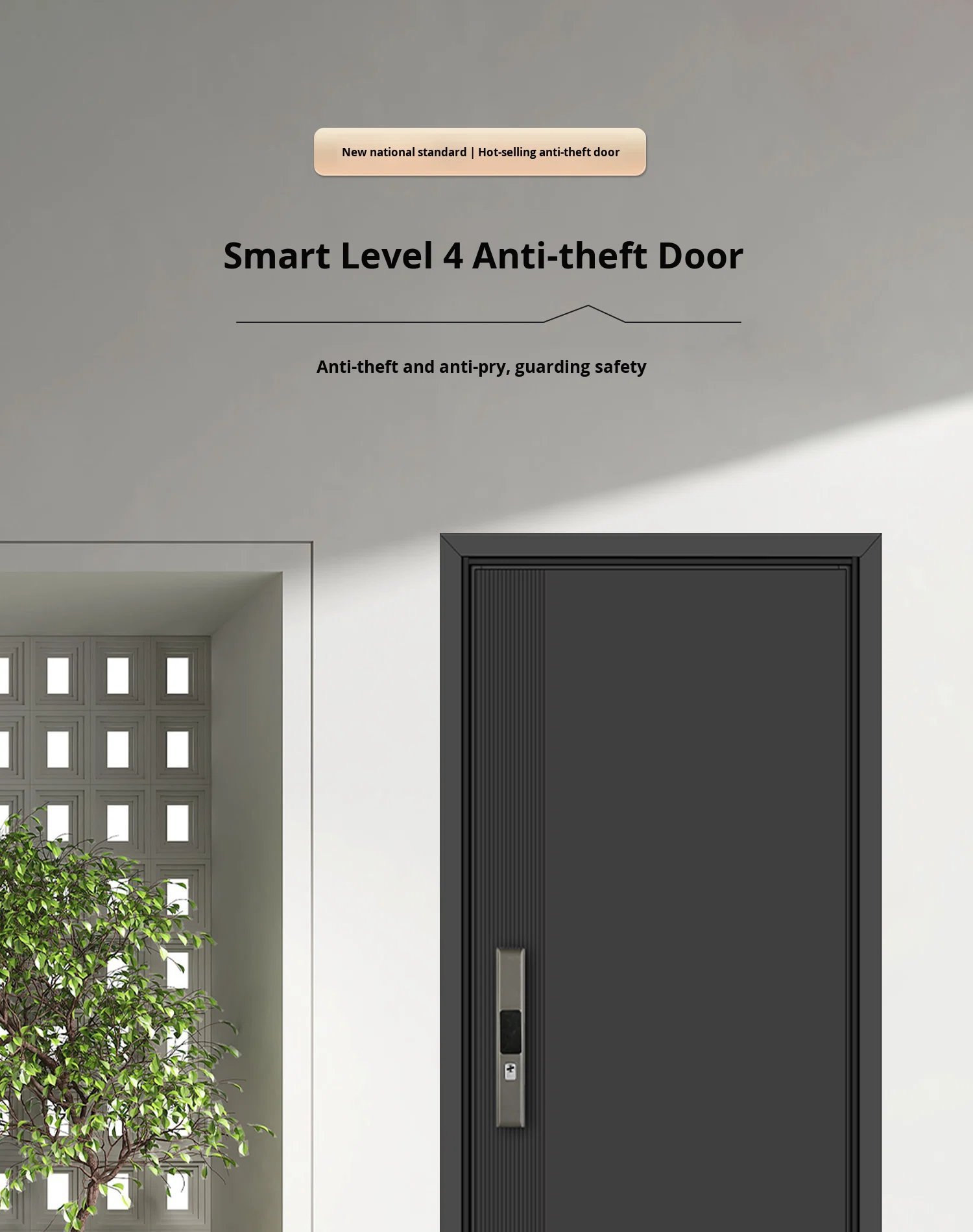 Classic Style Interior Wooden Door Furniture. High-quality Modern Security Doors, New Design, Durable Both Inside and Outside. - Image 2