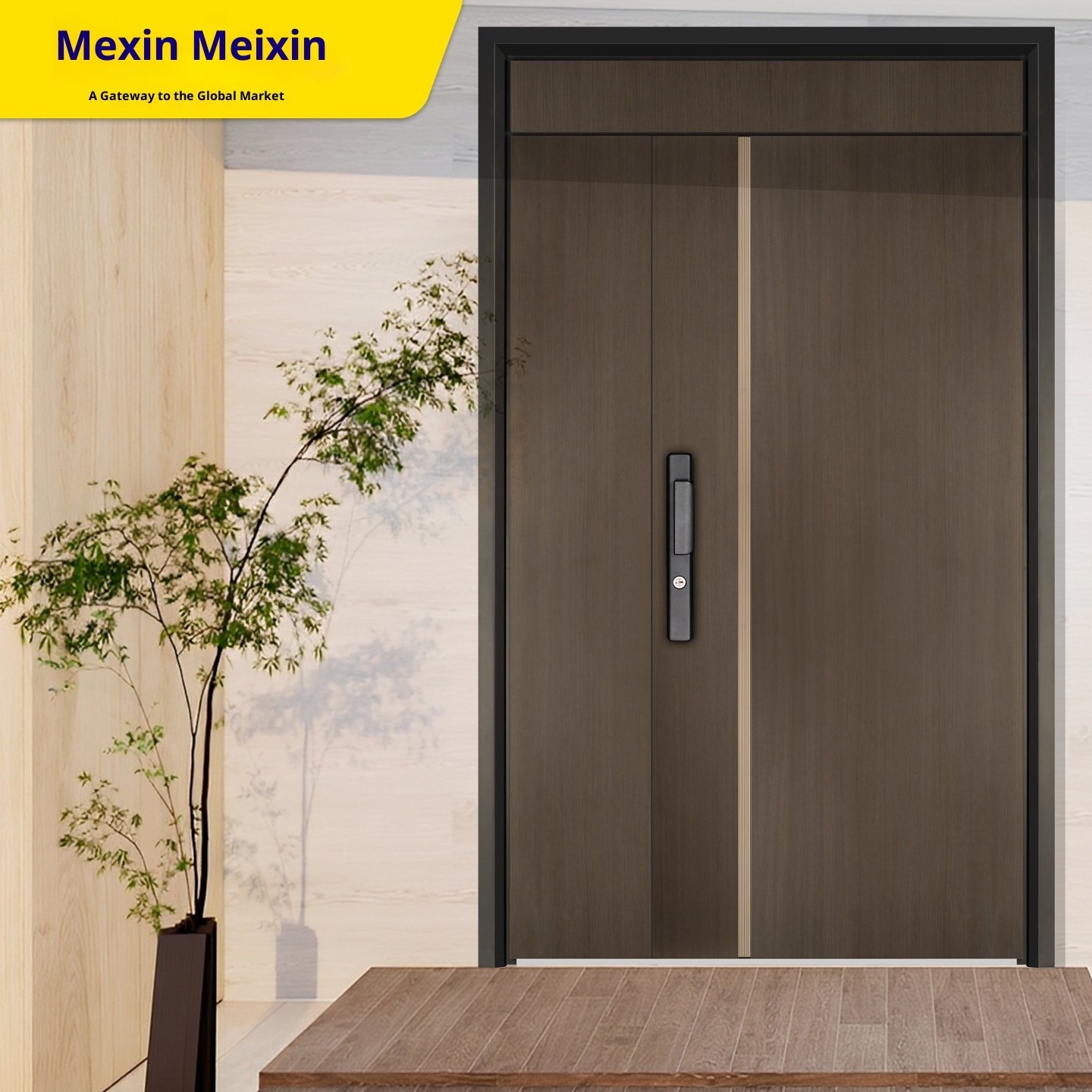 Anti-Theft Modern Steel Entry Security Door Class a Fire Rated Home Security Single Door - Image 2