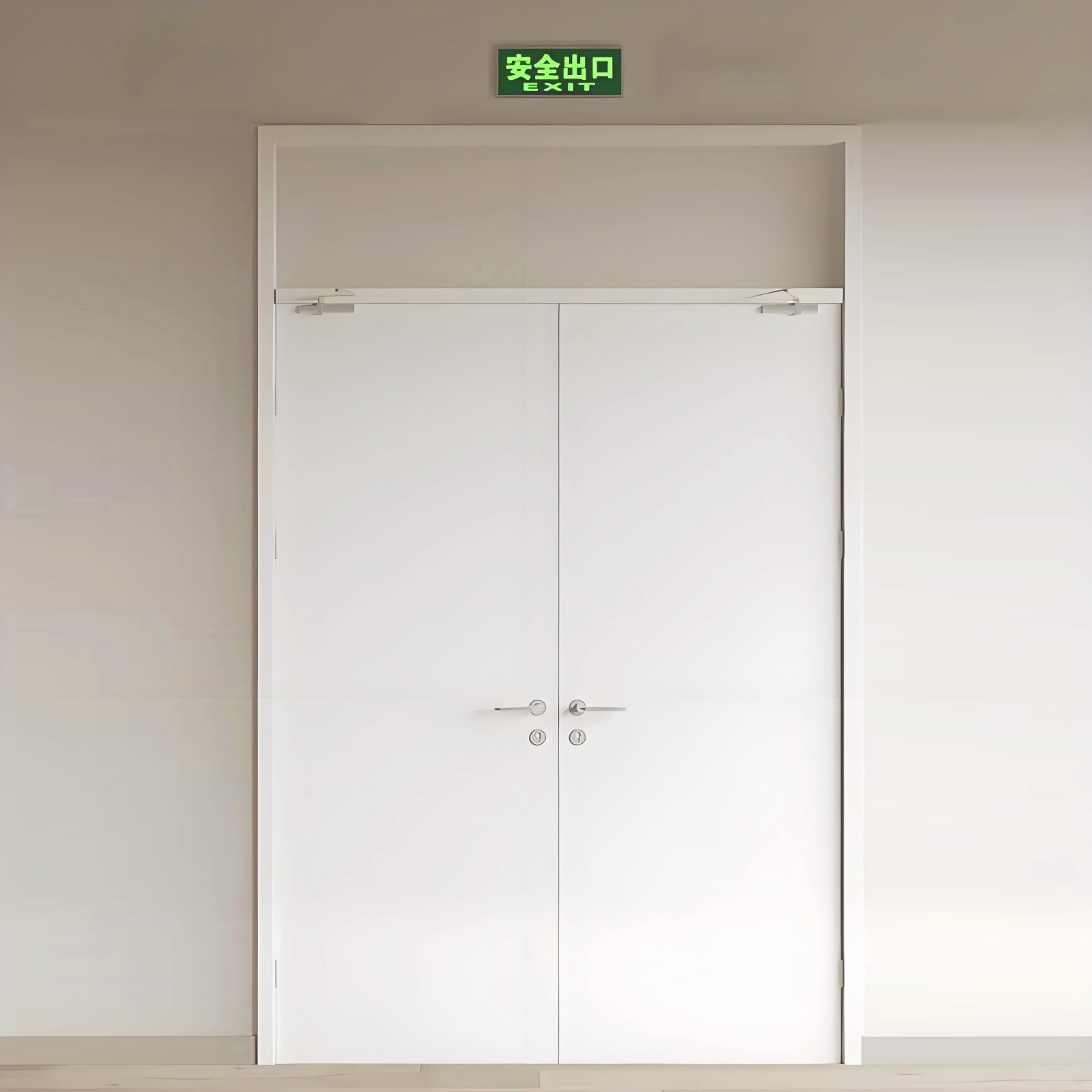 Double Leaf Steel Fire-Rated Door | Exit Door with US & EU Standard Certification | for Building Corridor - Image 2