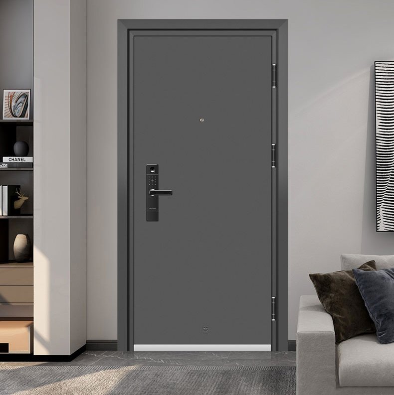 European Standard (CE) Minimalist Steel Front Door | Anti-Theft & Durable | Ideal for Modern Home - Image 2