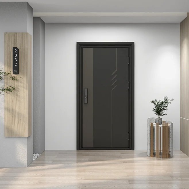 CE Certified Security Steel Door | Anti-Theft Fireproof for Commercial/Residential Building | High Durability - Image 2