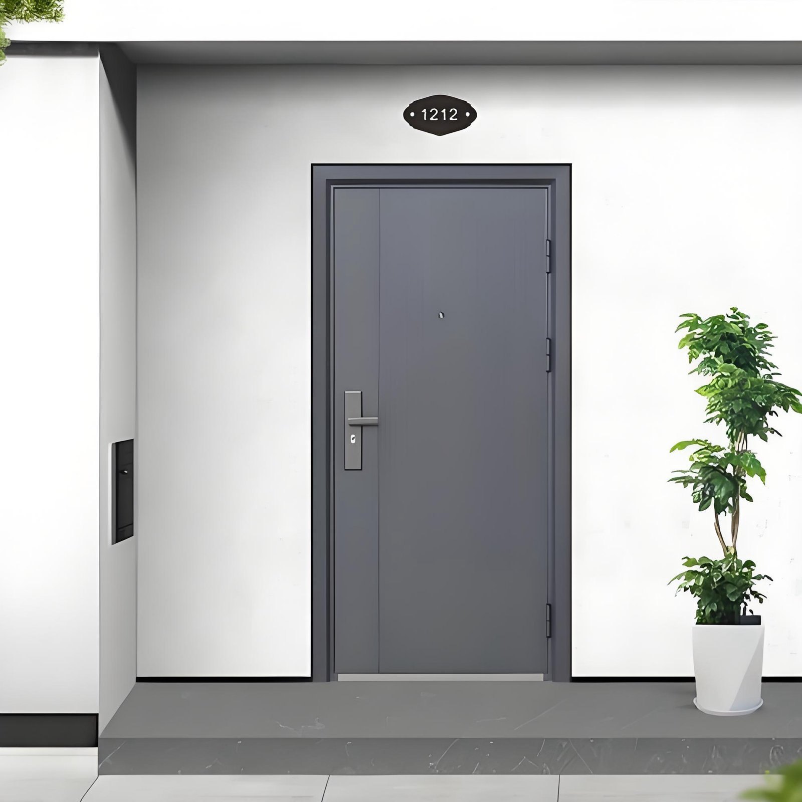 Steel Armored Anti-Theft Security Door for Villa Exterior Entry with Minimalist Design - Image 2