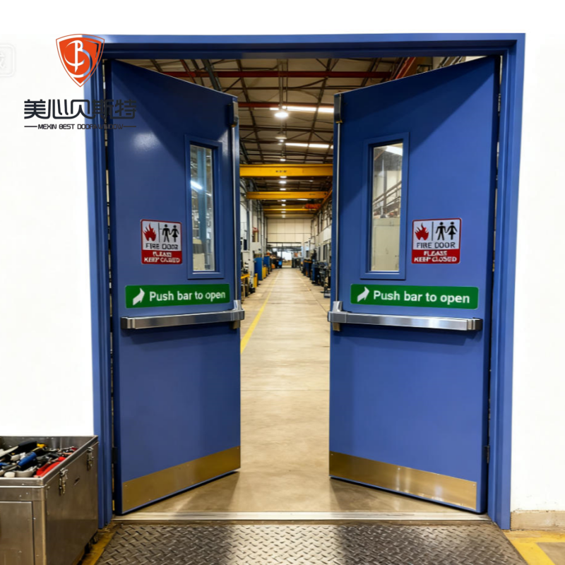 Certified Minimalist Zinc Prevention Coating Industrial Civil Construction Frame Steel Fire Door Commercial Hospital - Image 2