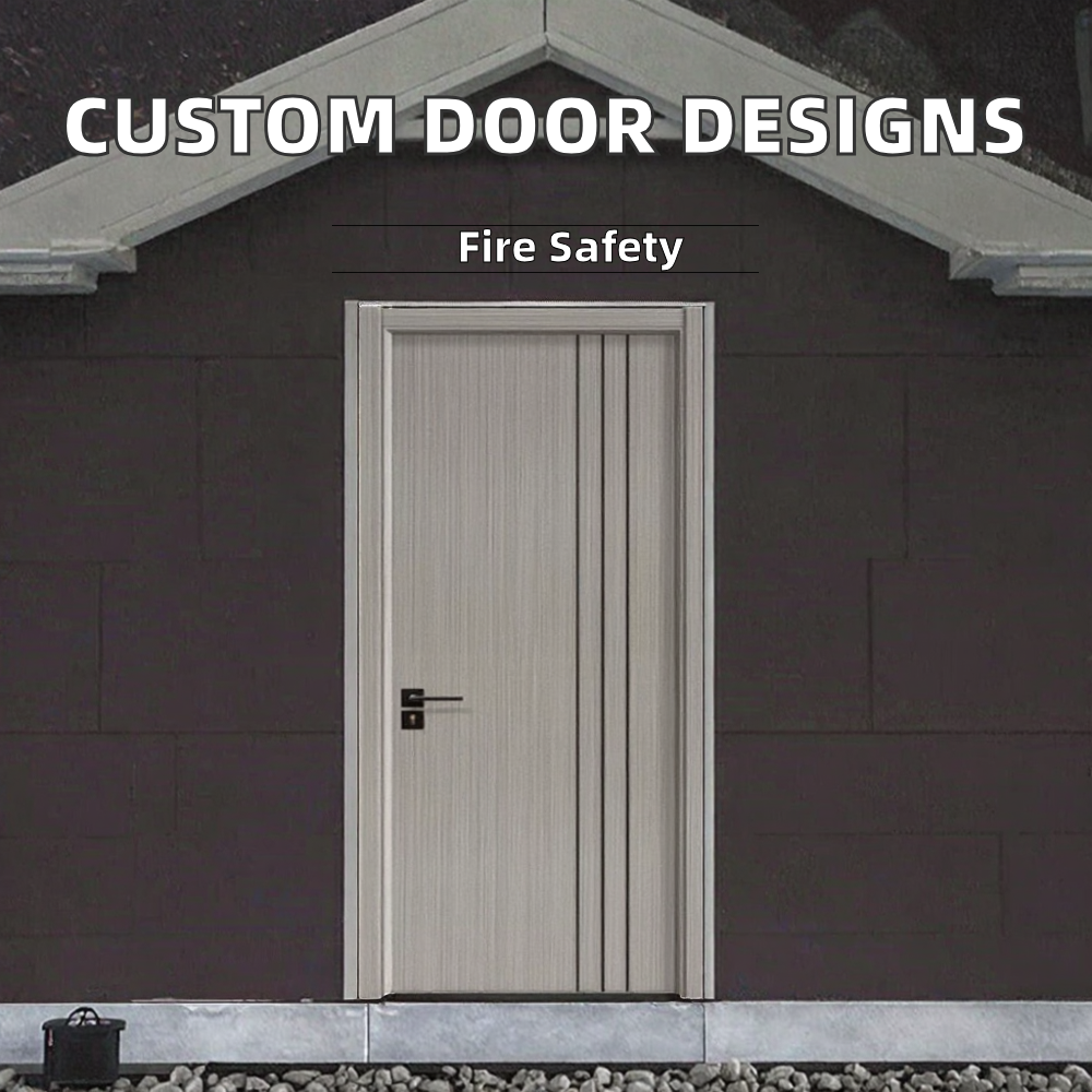 Modern Design Manufacturer Waterproof High-quality Safety Door, Interior Panel, Bedroom Door, WPC Door - Image 2