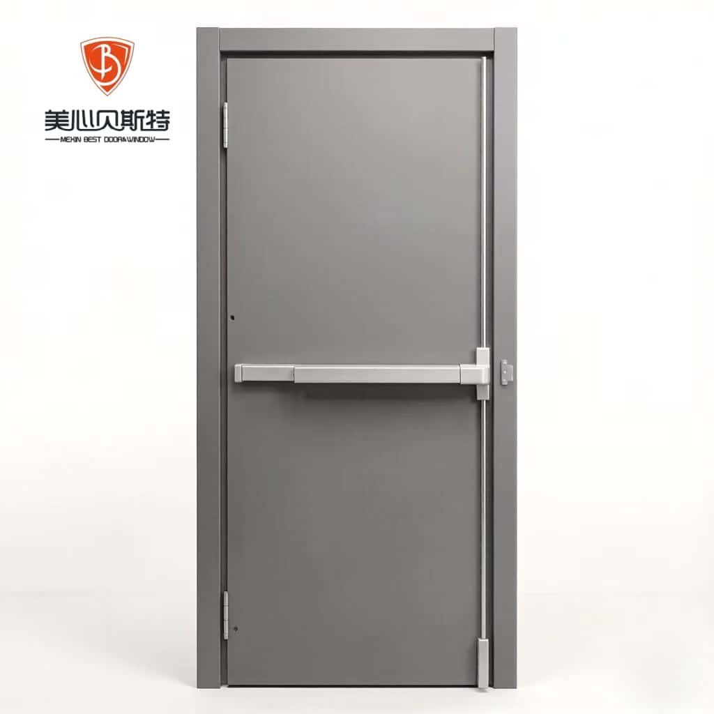 Modern Design UL Standard Finished Side Opening Hotel Hospital Passageway Entrance Metal Steel Fire Door - Image 2