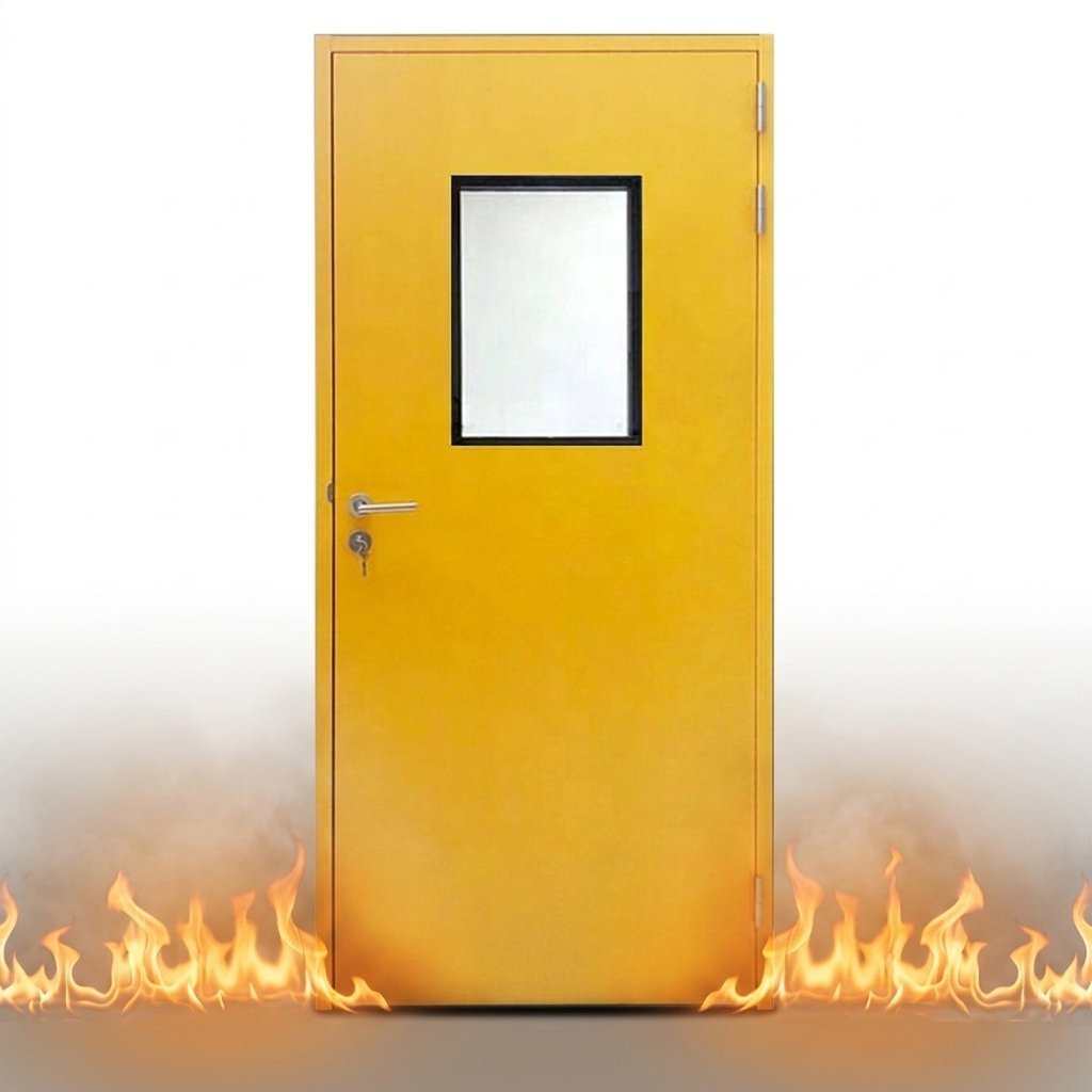 20-180 Minutes Modern Stainless Steel Medical Fire Rated Interior Hospital Access Door Fiberglass Screen Netting Fire Resistant - Image 2