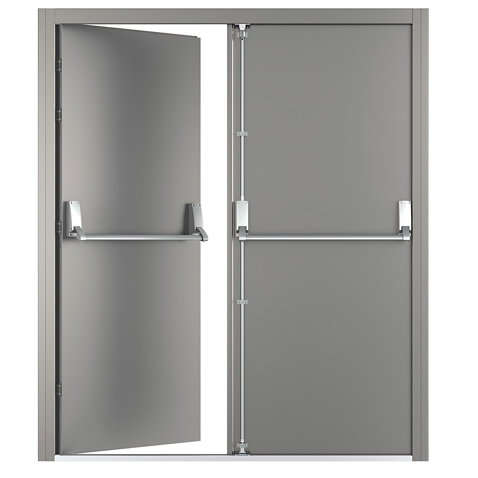 3 Hours WHI Fire Resistant Steel Hollow Metal Door WHI Certified Modern Commercial Hospital Office School Supermarket 3-Year - Image 2