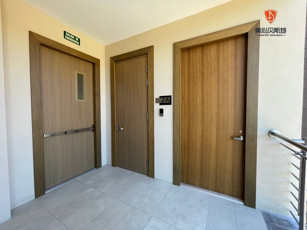 for Standard 90 Minute Fire Rated Door with Mineral Core Modern Design for Commercial High-Rise - Image 2