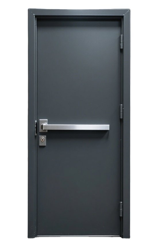20-180 Minutes Fire Resistant Steel Hollow Metal Door WHI Certified Modern Commercial Hospital Office School Supermarket 3-Year - Image 2