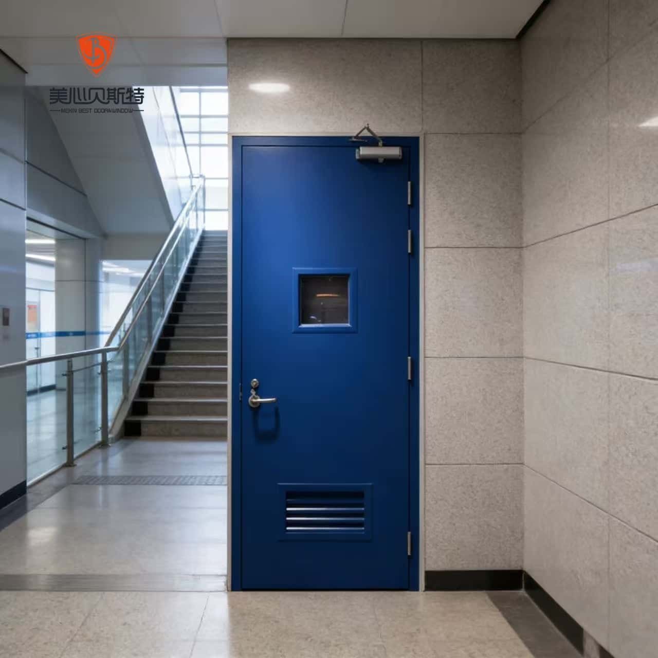 Custom Fire-Proof Steel Door Security Grade Fire Door for Main Entrance Finished in Traditional Design Style - Image 2