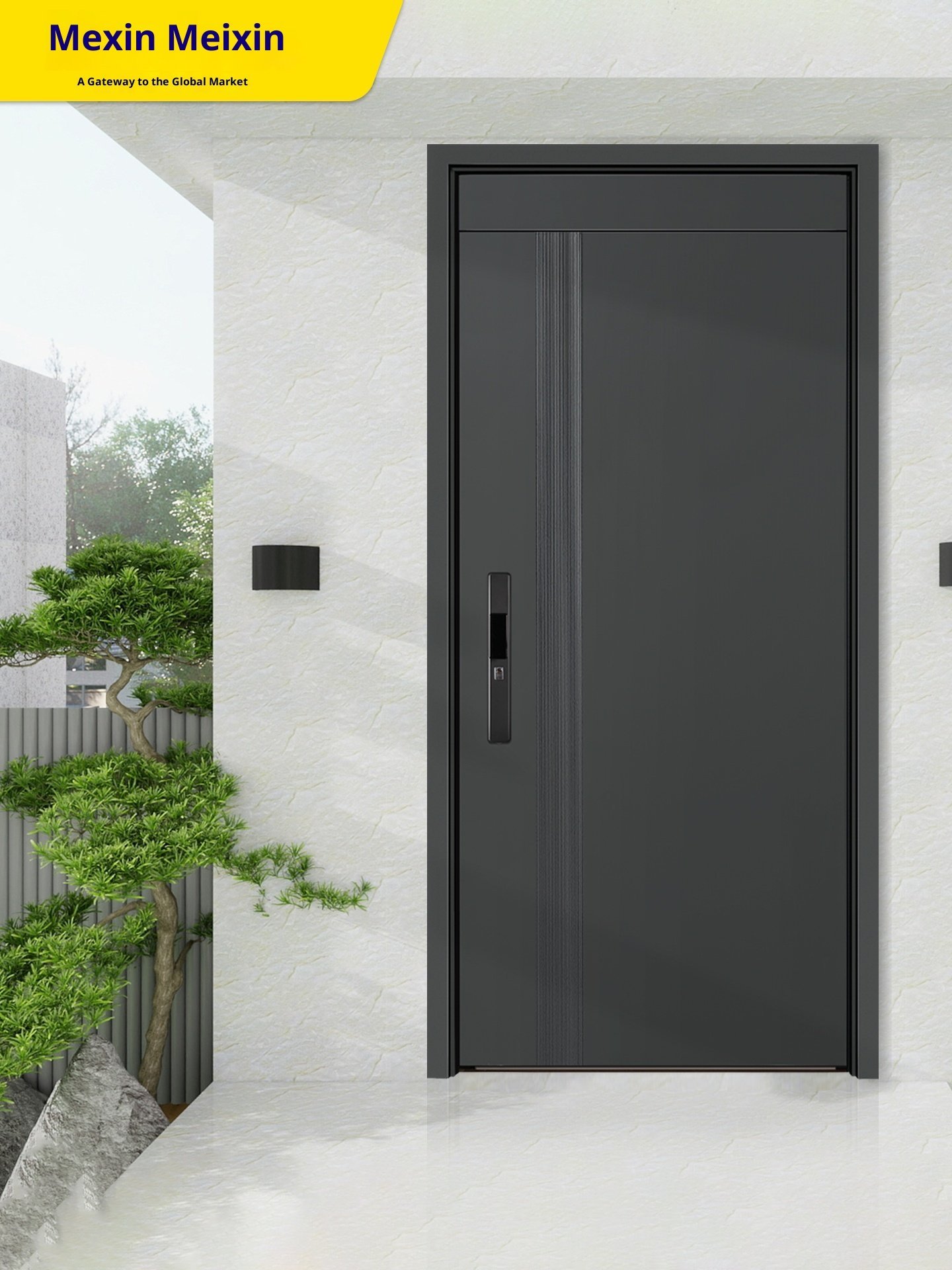 Anti-Theft Bulletproof Steel Door | Durable Security Combo for Villa & Storefron - Image 2