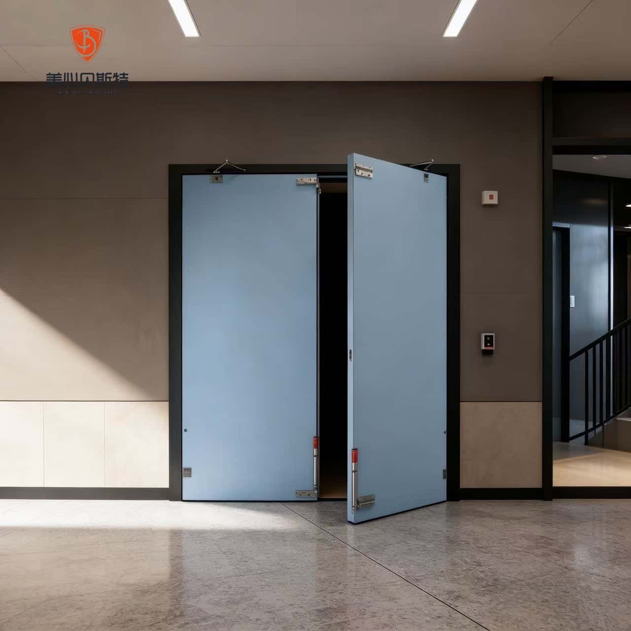 Factory Made Safety Steel Fire Rated Door High-quality Heat-insulating Steel Fireproof Doors - Image 2