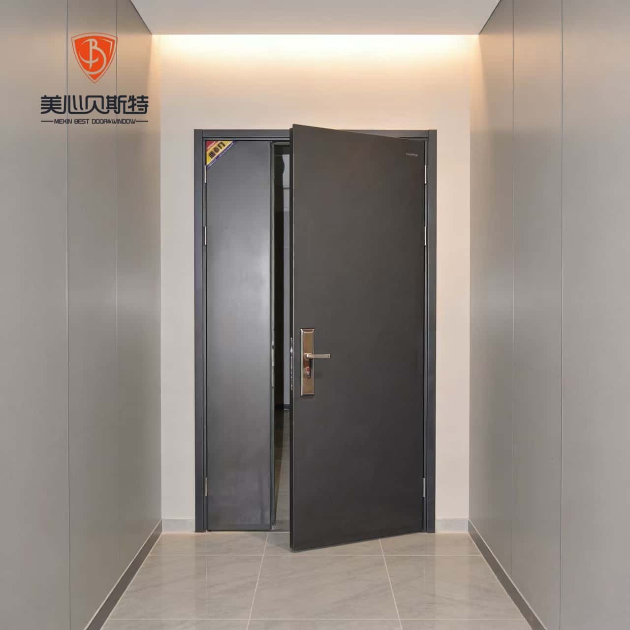 Factory Direct Sales Hospital Supermarket Use Steel Fire Doors Fiberglass Modern Design Partition Metal Slab Security - Image 3