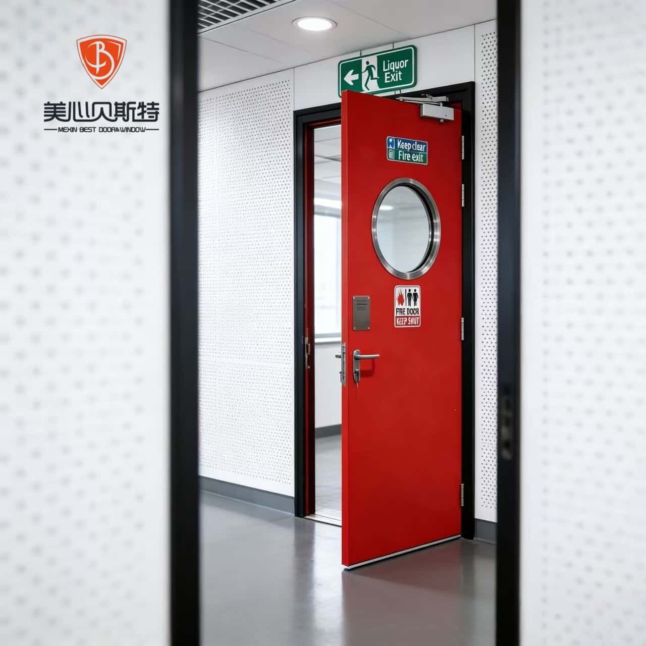 Steel Fireproof Interior Door Waterproof Anti-Theft Security Door for Hospital Living Room Apartment - Image 3
