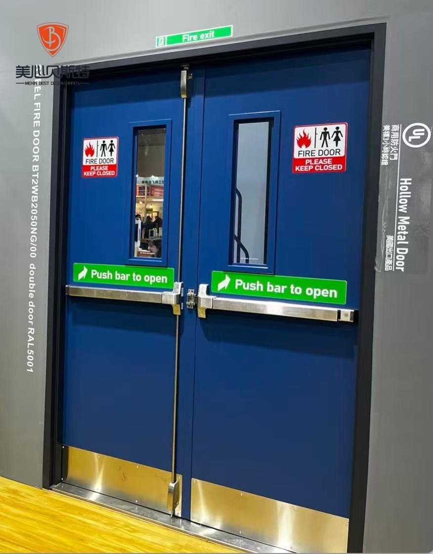 Certified Minimalist Zinc Prevention Coating Industrial Civil Construction Frame Steel Fire Door Commercial Hospital - Image 3