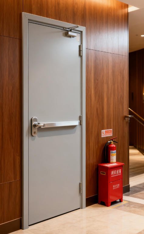 WHI Certified Fire Proof Door High Security Fire Rated Door for Commercial Residential Building - Image 3