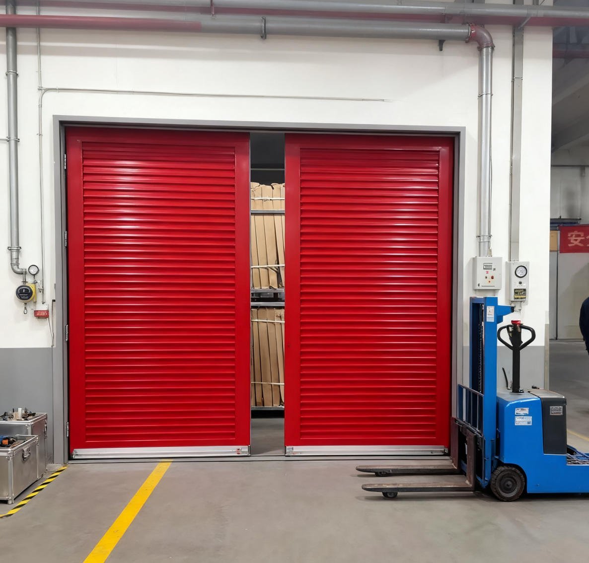 Oversize Steel Fire Rated Door with Louver - Image 3