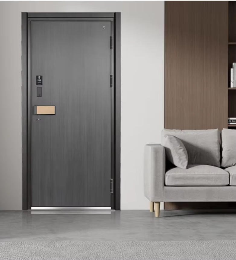 YS9200 Modern Steel Entry Door Waterproof Anti-Theft Security Door for Villa & Hotel Use Side Opening - Image 3