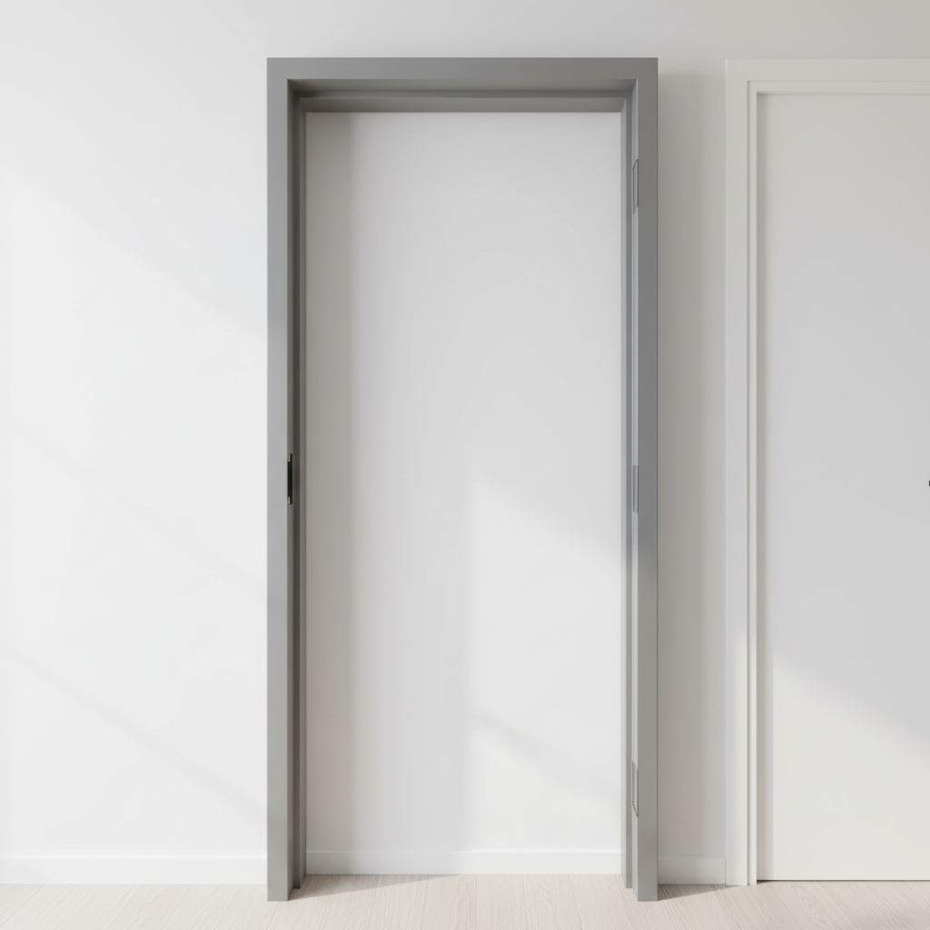 WH Certified Listed Modern Steel Fire Rated Door Frame Minimalist Design Interior Use Side Opening 20-180 Minute Fire Screw - Image 3