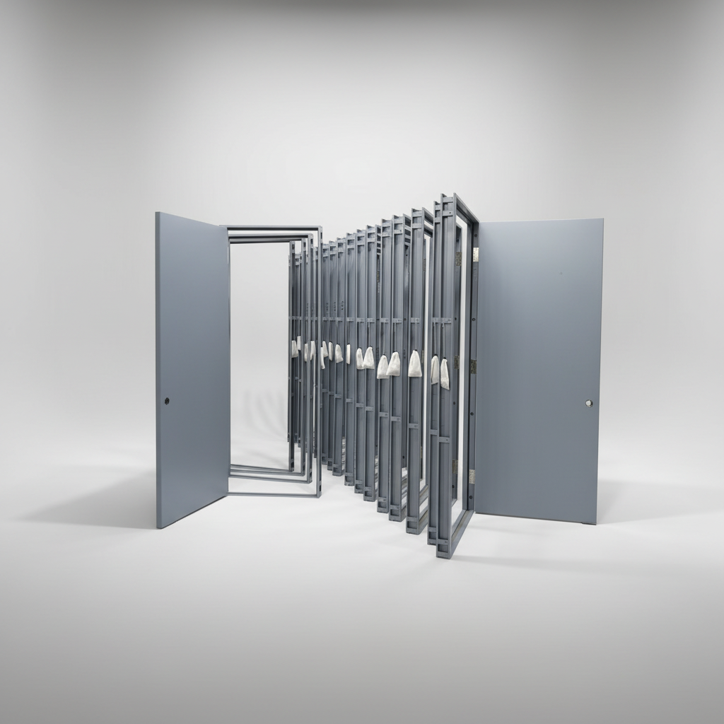 20-180 Min Fire Rated Steel Glass Door Swing Finished Commercial Interior Use Minimalist 3-Year Warranty Hospital Warehouse - Image 3