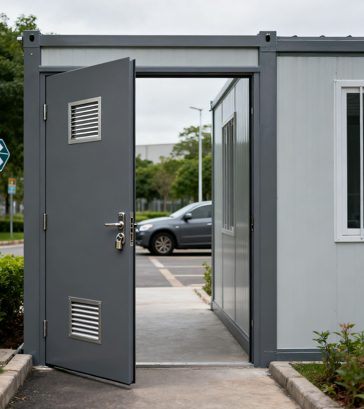 BS Approved Fire Door - Steel Leaf, Compliance for Commercial Buildings - Image 3