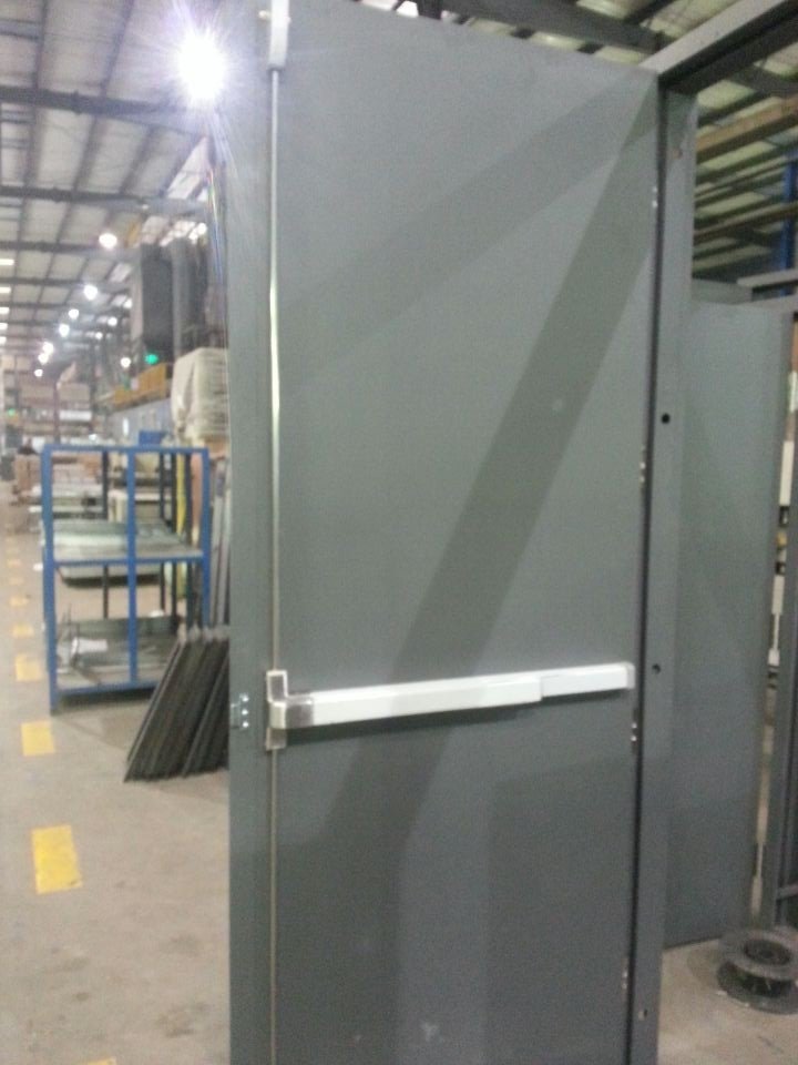 Modern Design UL Standard Finished Side Opening Hotel Hospital Passageway Entrance Metal Steel Fire Door - Image 3