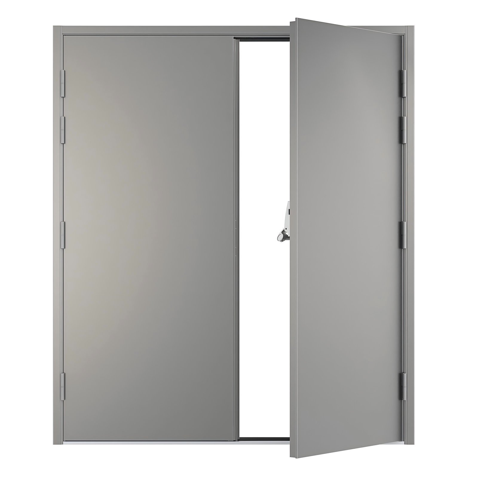 3 Hours WHI Fire Resistant Steel Hollow Metal Door WHI Certified Modern Commercial Hospital Office School Supermarket 3-Year - Image 3