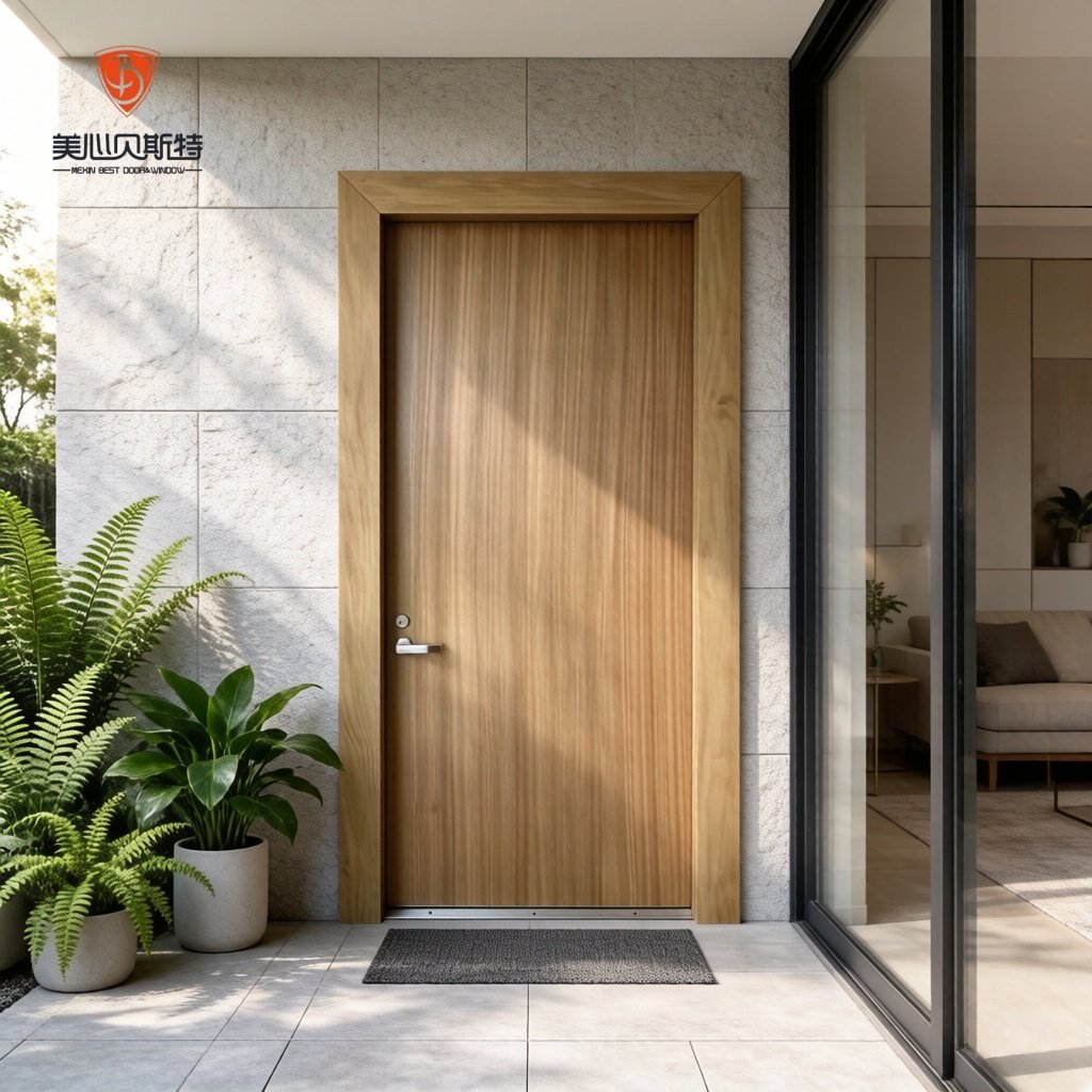 WH Certified Warnock Hersey 20 45 60 90 Mins Fire Rated Wooden Door for USA North America Hotel Project Solid Core Timber Door - Image 3