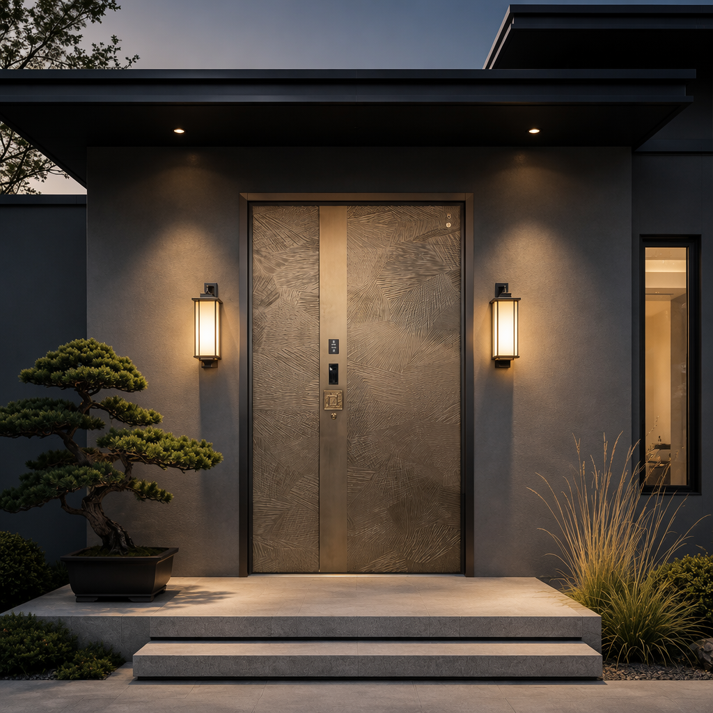 Premium Cast Aluminum Security Entrance Door for Luxury Villa Smart 3D Face Recognition Biometric Anti-Theft Door - Image 3