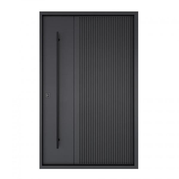 VICENTE Anti-Theft Modern Steel Entry Door with Custom Color Optional Handle & Lock for Commercial Use - Image 3