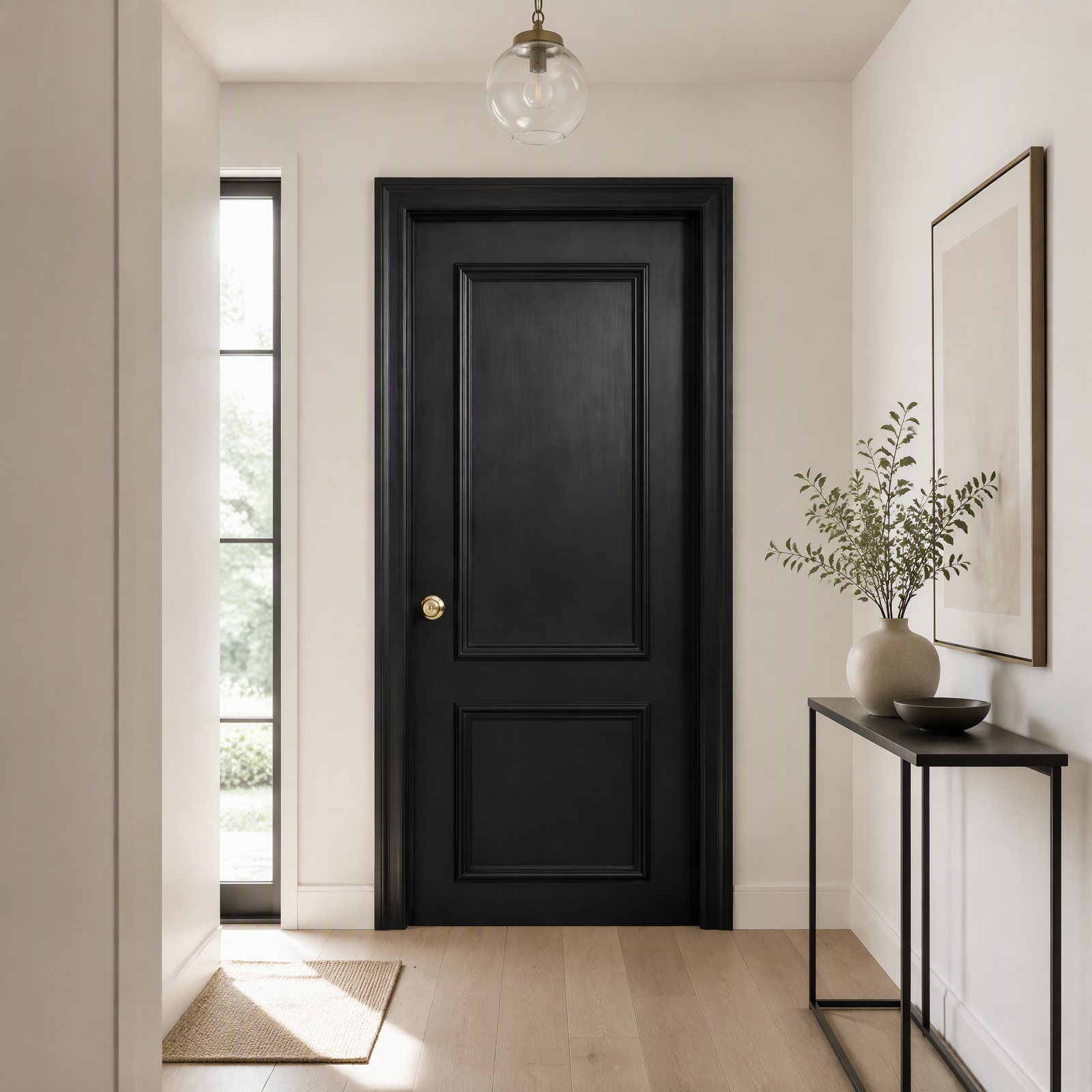 Modern Solid Wood Interior Door French Style for Bedroom Bathroom Pantry Closet Room Divider Home Entrance - Image 4